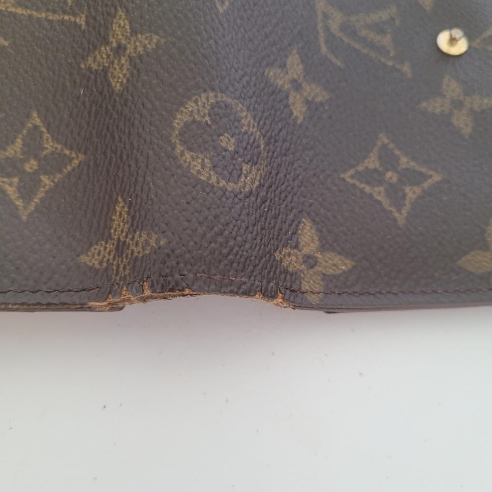 Louis Vuitton Monogram Viennois Kiss Lock Wallet Brown Canvas MI0926 France - Picture 10 of 11